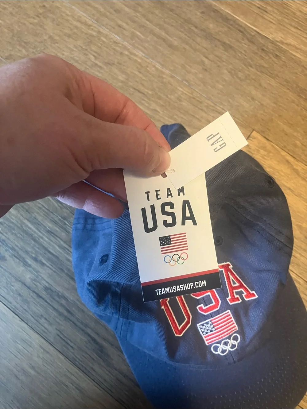 NWT GAP Olympics Navy Baseball Cap with Red USA Embroidery